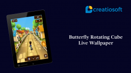 BUTTERFLY ROTATING CUBE LIVE WALLPAPER