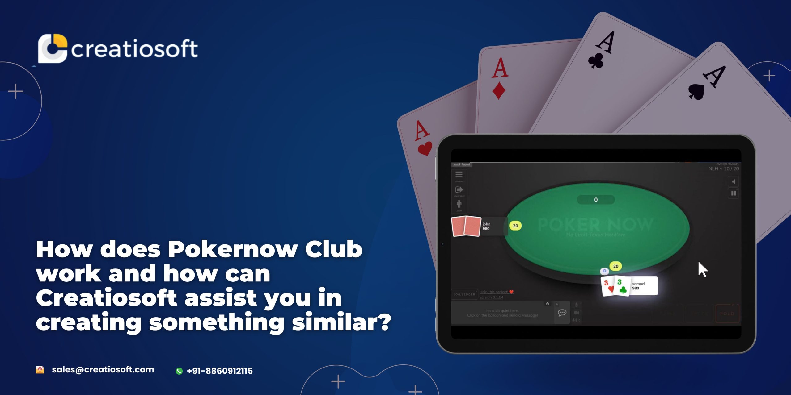 How does Pokernow Club work and how can Creatiosoft assist you in